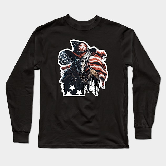 4th of july Long Sleeve T-Shirt by CoySoup